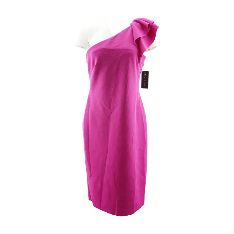 Best Deals Of The Season Pink Solid Midi Dress