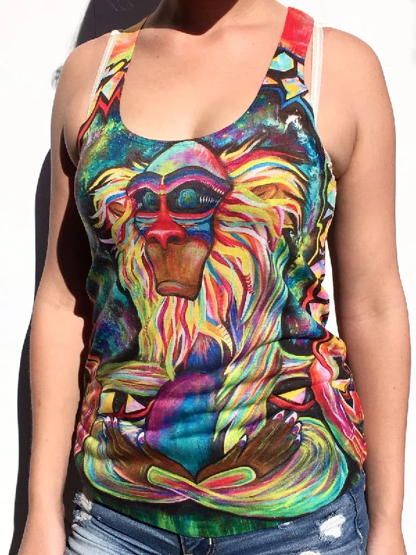 Romantic Chic Deals Meditating Rafiki RacerBack Tank