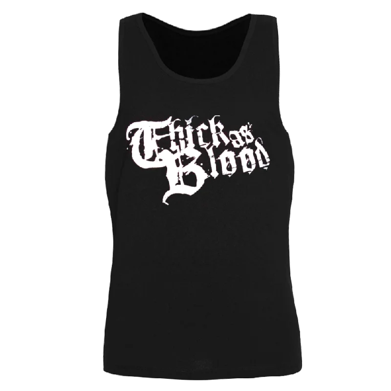 Limited Stock, Big Sale Thick As Blood "Logo" Girly Tank Top (black)