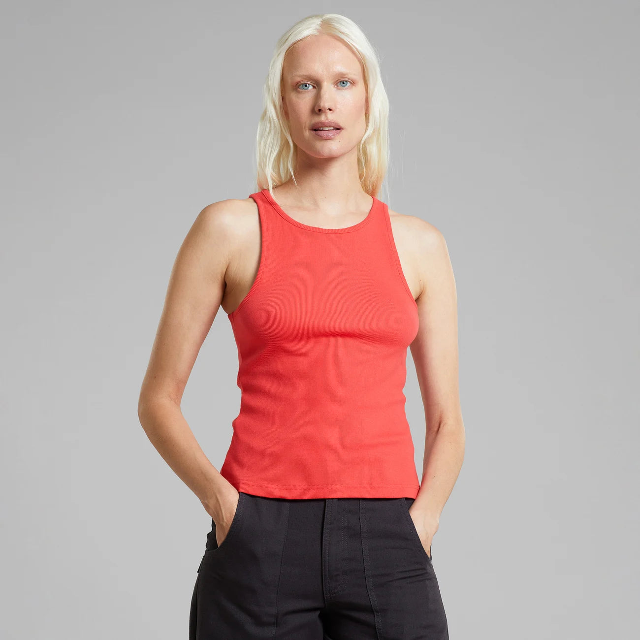 Get The Latest Trends Rib Top Valdermarsvik Cayenne Red | DEDICATED