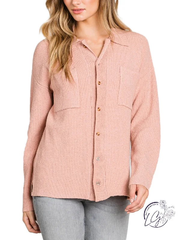 Women's Vintage-Inspired Clothing Buttoned Elegance Sweater