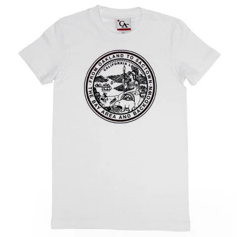 Massive Selection Sale Womens Cali State Seal T-Shirt White