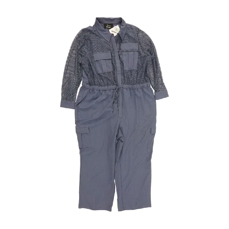 Forward Trendsetter Indigo Solid Jumpsuit