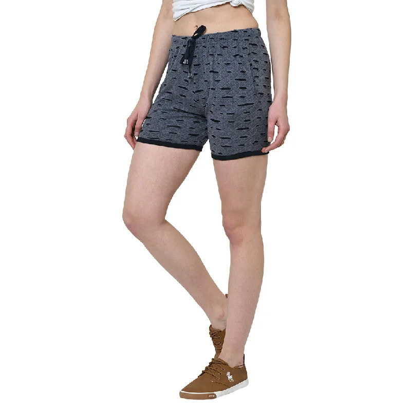 Fashion Forward Femininity Mack Jonney Blue Color Shorts For Women