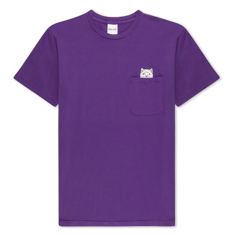 Women's Travel Apparel Mummy Lord Nermal Pocket Tee (Purple)