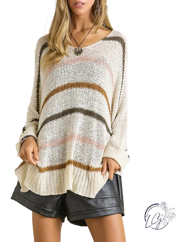 Urban Style Promotions More To Say Striped Sweater