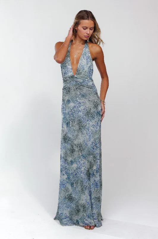 Embrace New Fashion Chelsea Maxi Dress in Siren