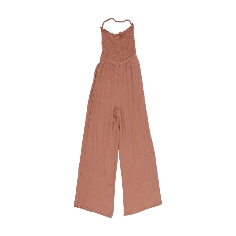 Timeless Style Promotions Brown Solid Jumpsuit