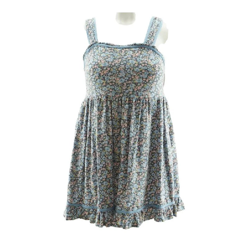 Ends Soon Blue Floral Mini Dress