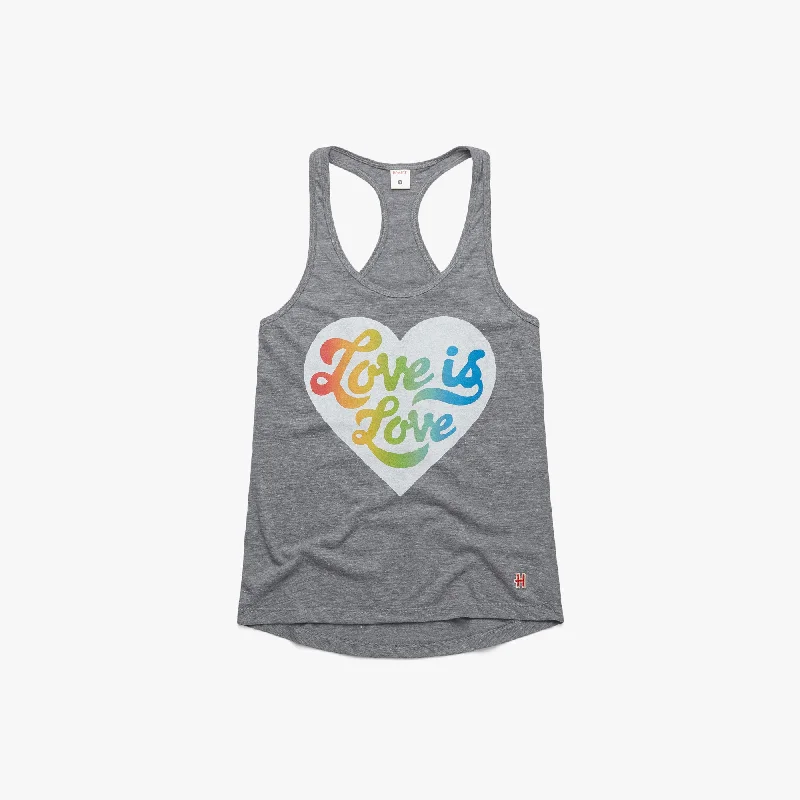 New Season Fashion Preview Sale Women's Love Is Love Racerback