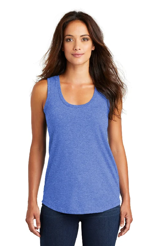 Street Chic Discounts District Womens Perfect Tri Tank Top - Royal Blue Frost