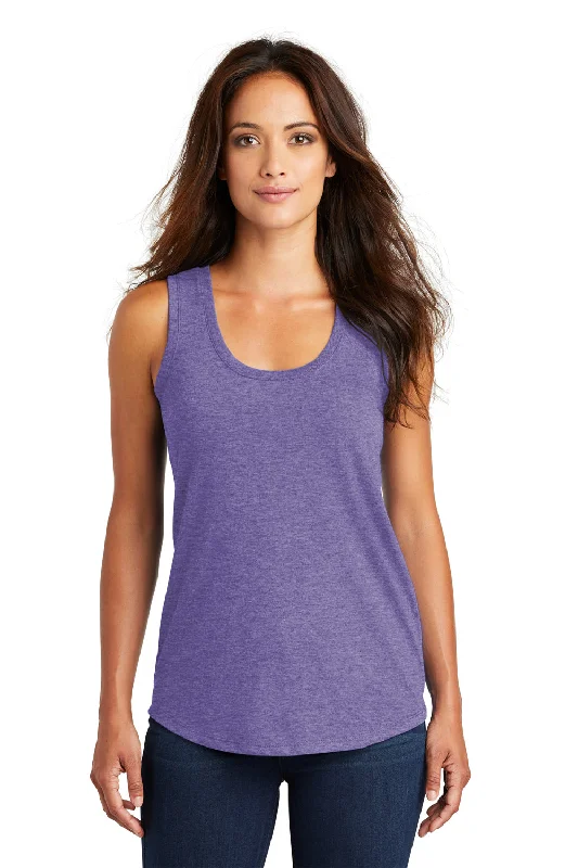 Fashionable Women's Clothing District Womens Perfect Tri Tank Top - Purple Frost