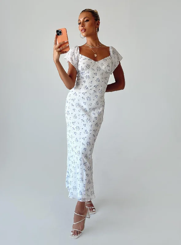 Women's Casual Apparel For Weekends Hera Maxi Dress White Floral