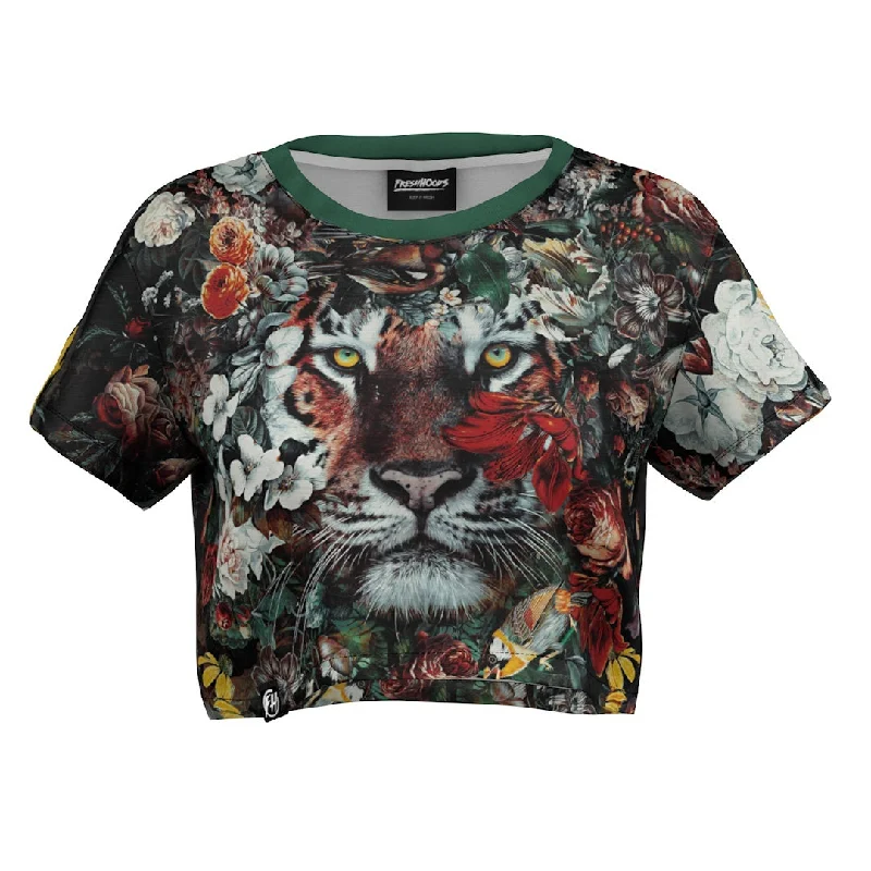 Unbeatable Prices Flower Tiger Crop Top