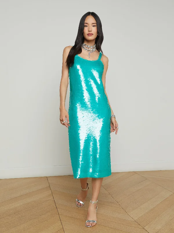 Fashion Forward Femininity Gabin Sequin Midi Dress