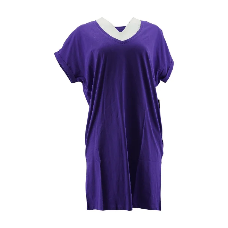 Fashionista Sale Purple Solid Maxi Dress