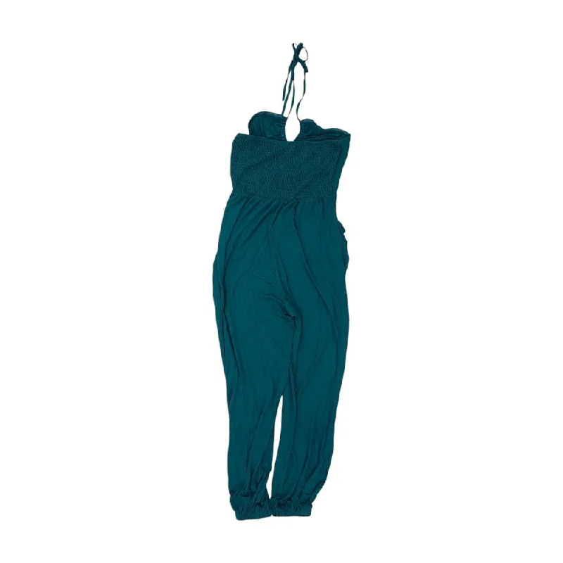 Hot Brand Discounts Teal Solid Jumpsuit