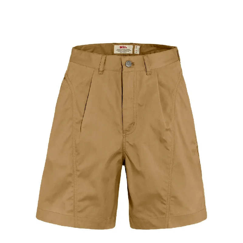 Women's Plus-Size Casual Outfit Fjallraven Womens Vardag Shorts Buckwheat Brown