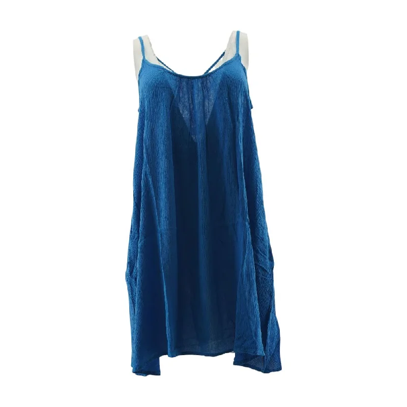 Flash Sale Now Blue Solid Midi Dress