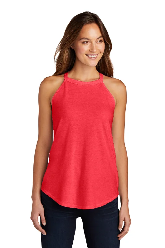 Luxe Style Discounts District Womens Perfect Tri Rocker Tank Top - Red Frost