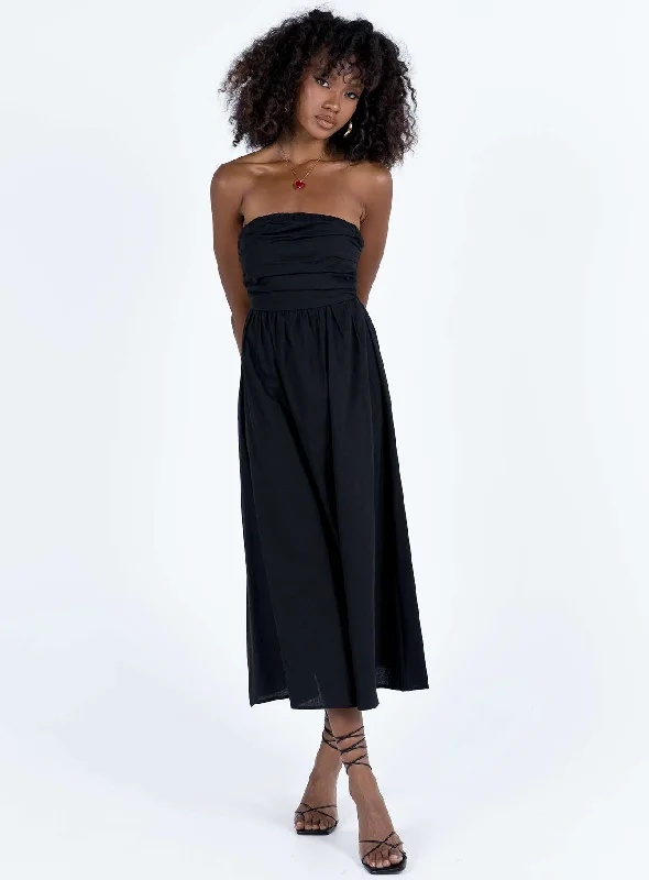 Street Style Discounts Barina Maxi Dress Black