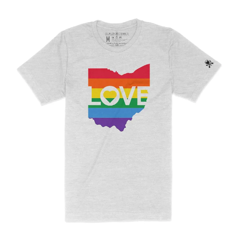 Women's Seasonal Wardrobe Clothing Ohio Love Pride - Unisex Crew T-Shirt