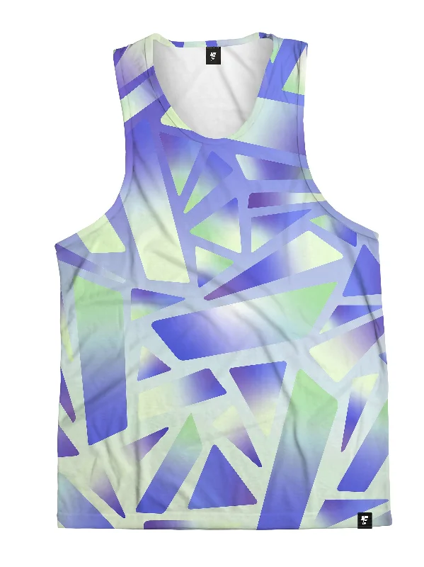 Women's Occasion Wear Clothes Electric Stained Glass (Indigo Ice) Unisex Tank Top