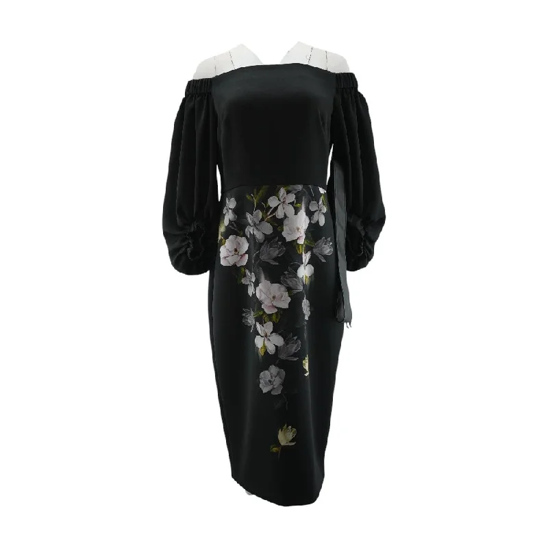 Statement Fashion Offers Black Floral Maxi Dress