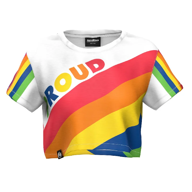 Women's Vintage Clothes Be Proud Crop Top