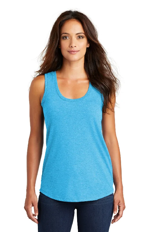 Urban Style Promotions District Womens Perfect Tri Tank Top - Turquoise Blue Frost