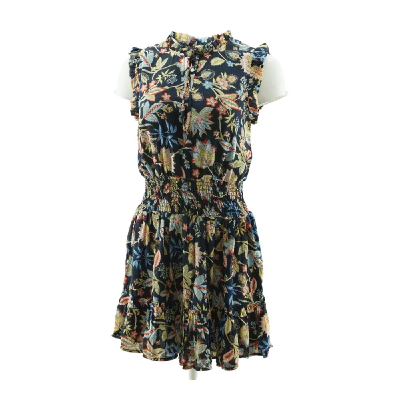 New Styles Just In Navy Floral Mini Dress