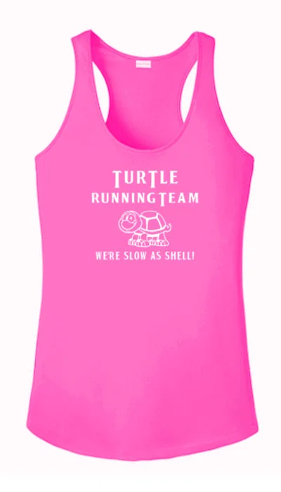 Plus-Size Women's Clothing Women's Reflective Tank Top - Turtle Running Team