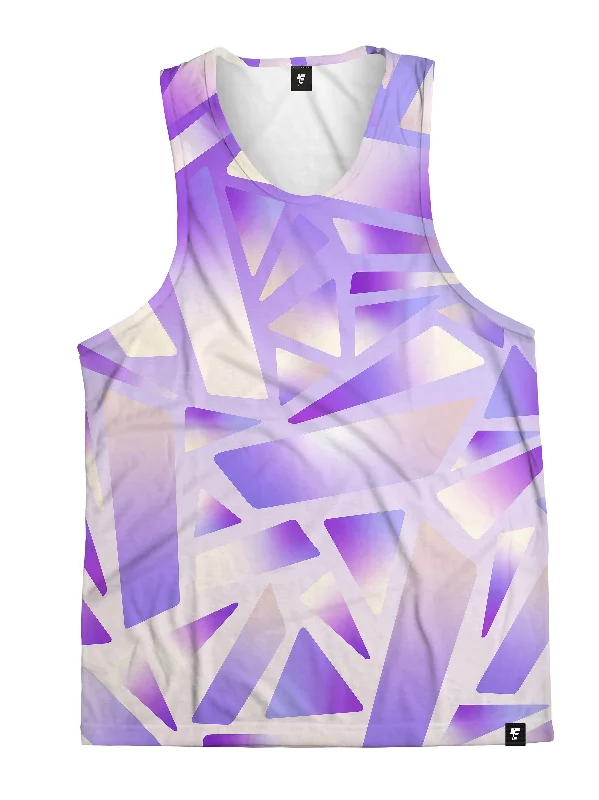 Classic Clothes For Women Electric Stained Glass (Purple Ice) Unisex Tank Top