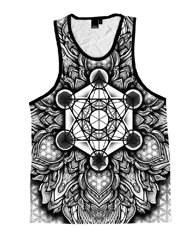 Chic Style, Always In Vogue Metatrons Cube Mandala Unisex Tank Top