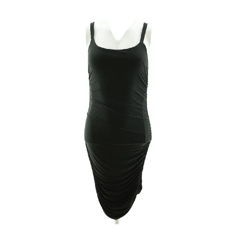 Shop Sales Black Solid Midi Dress