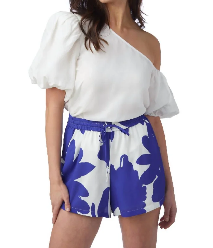 Chic Clothing For Women Sarah Short In Aegean Bloom