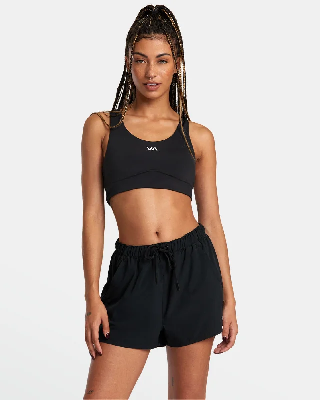 Women's Contemporary Apparel VA Essential Mid-Rise Yogger X Technical Training Shorts - Black