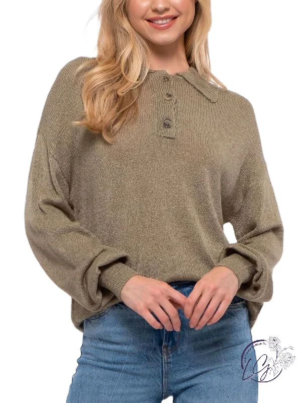 Hot Sale Day to Day Collared Sweater