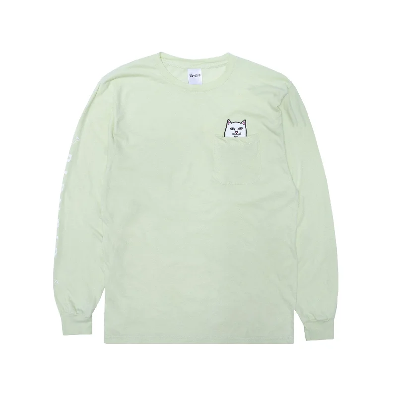 Women's Formal Event Clothing Lord Nermal Pocket Long Sleeve (Light Lime)