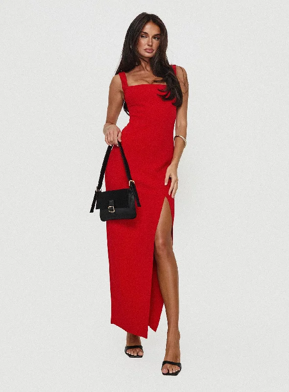 Classic Clothes For Women Bombshell Maxi Dress Red