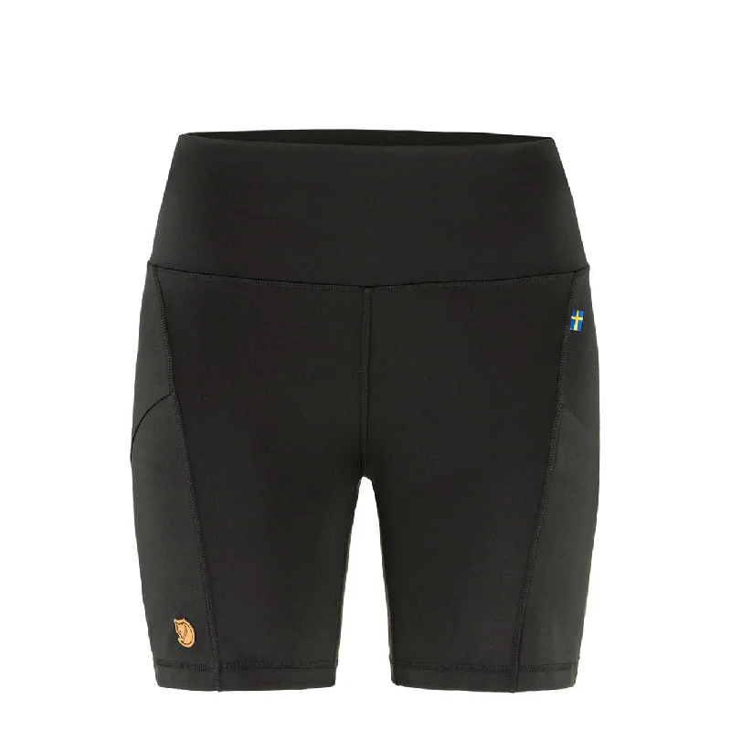 Women's Formal Event Outfit Fjallraven Womens Abisko 6 Inch Shorts Tights Black