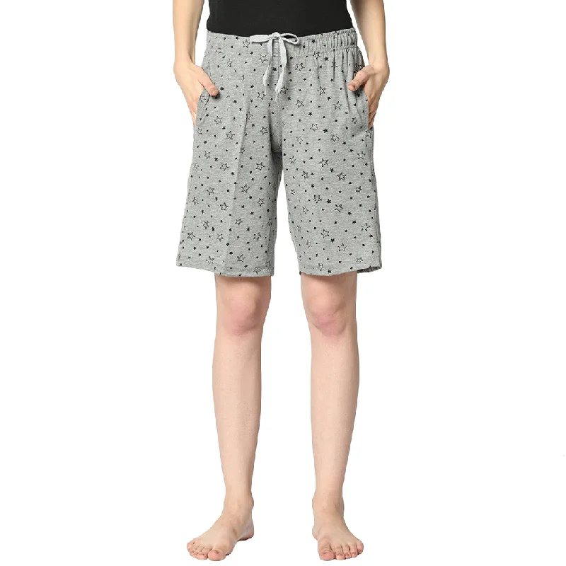 Playful Fashion Offers Mack Jonney Grey Shorts For Women's