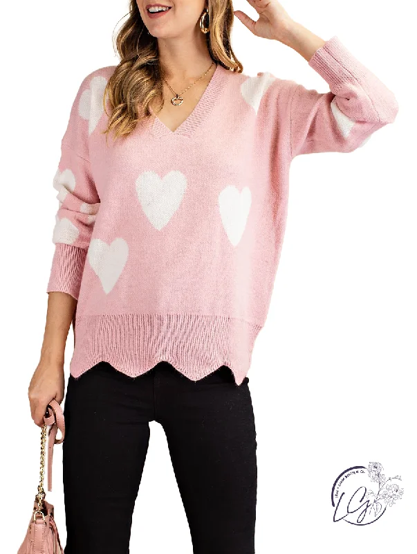 Budget Saver Back In My Heart V-Neck Sweater