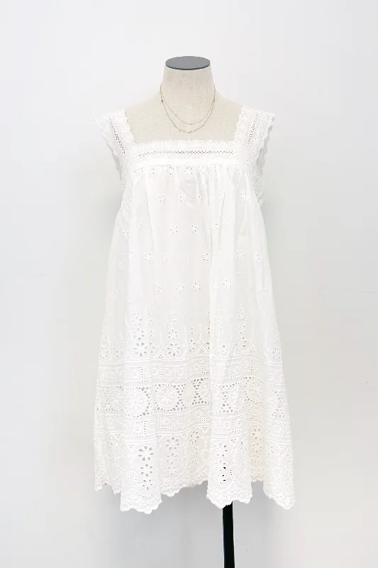 Fall Sale, Prices Drop Eyelet Strap Mini Dress