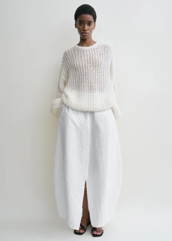 Affordable Women's Clothes Puffed knit off-white