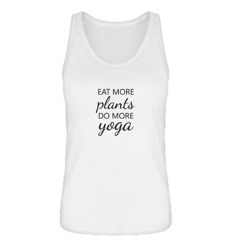 Limited Time Offers Eat more plants do more yoga 100% Bio Tank Top