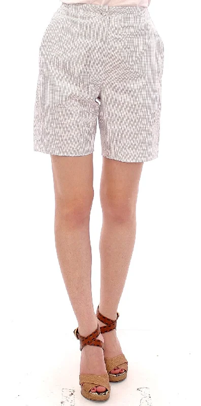 Glamorous Fashion Offers Andrea Incontri  Checke Stretch Cotton Women's Shorts