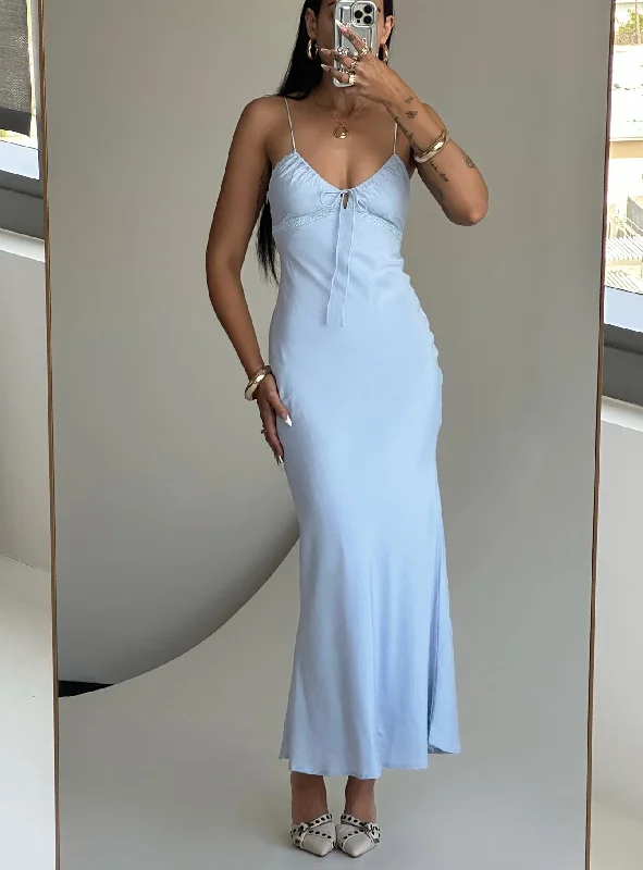 Vintage-Modern Style Offers Emily Maxi Dress Blue