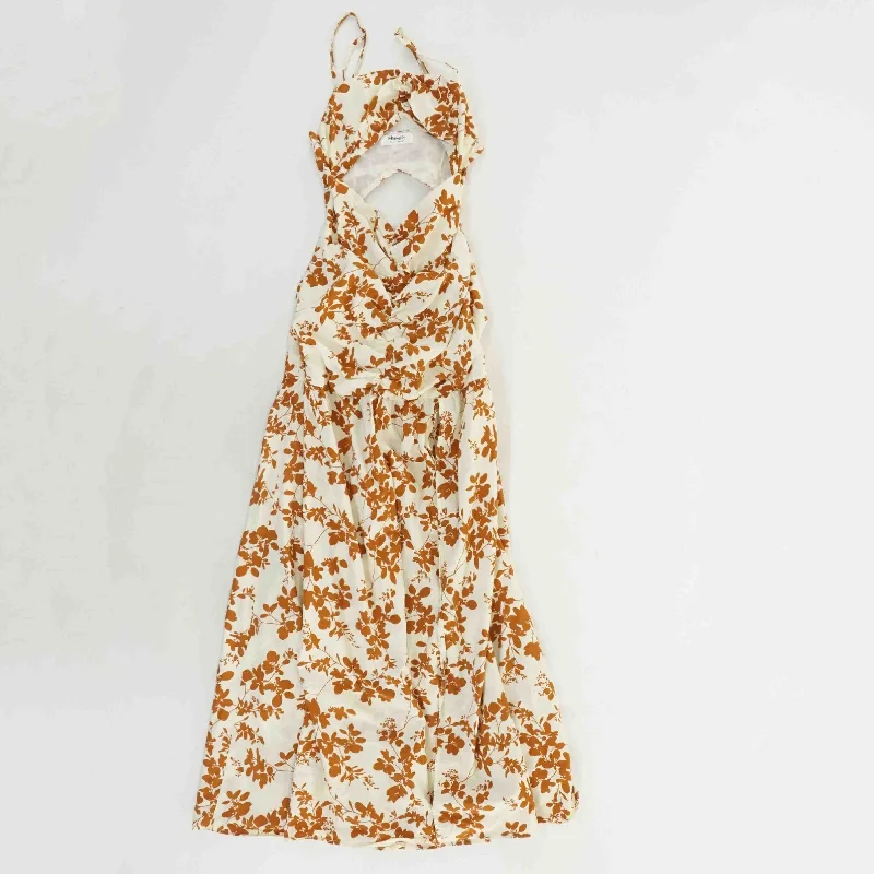 Unleash Your Fashion Yellow Floral Maxi Dress