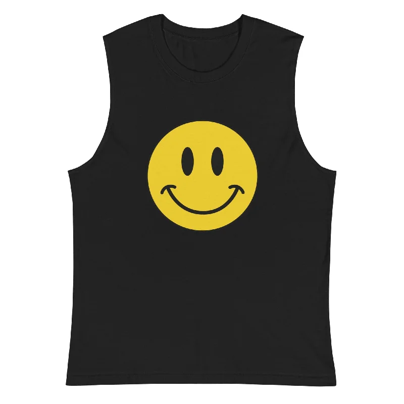 Women's Elegant Apparel Smiley Face Muscle Tank